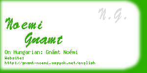 noemi gnamt business card