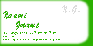 noemi gnamt business card